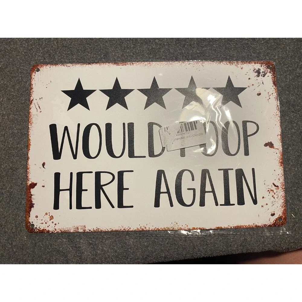 Metal Sign Funny 5 Star